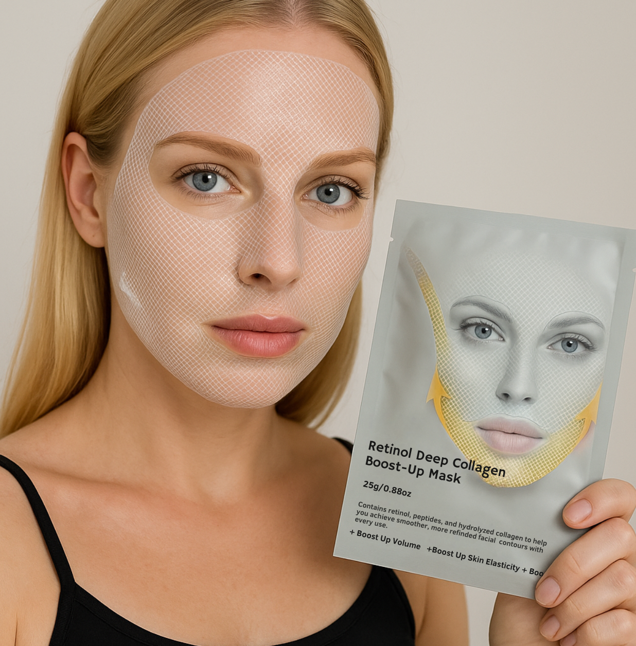 Retinol & Kollagen Deep Mask (4x Stück)