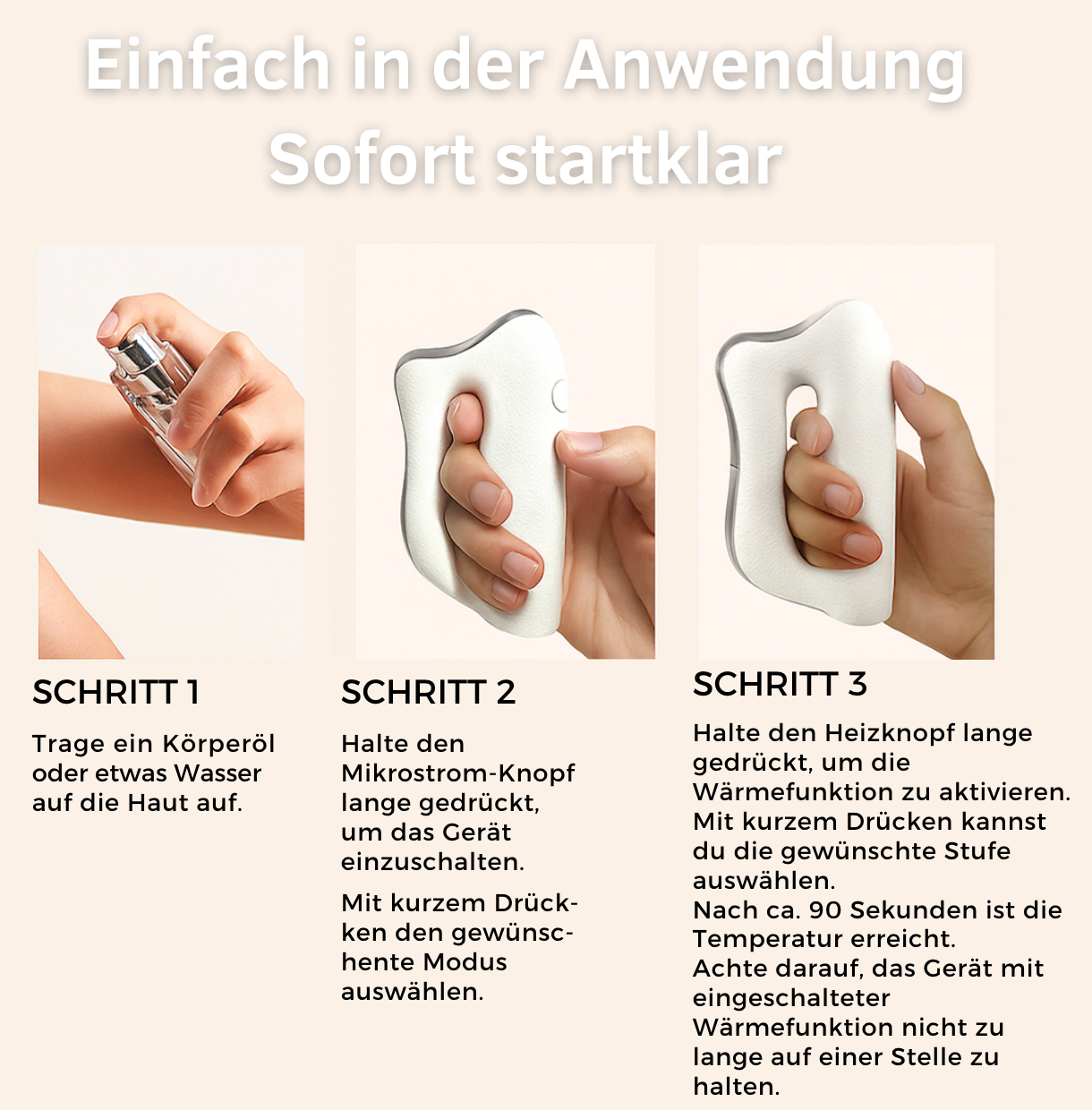 Bye Bye Cellulite - EMS Beauty Gerät mit Wärme