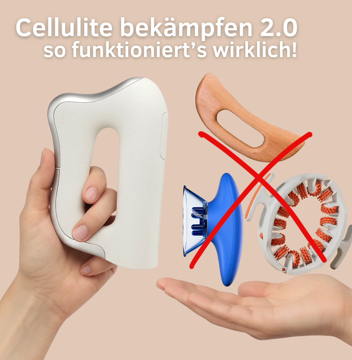 Bye Bye Cellulite - EMS Beauty Gerät mit Wärme