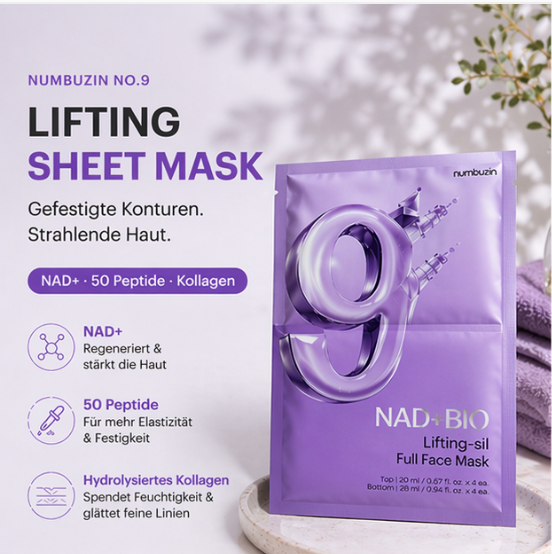 No.9 NAD+ Lifting Mask - 4 Stück