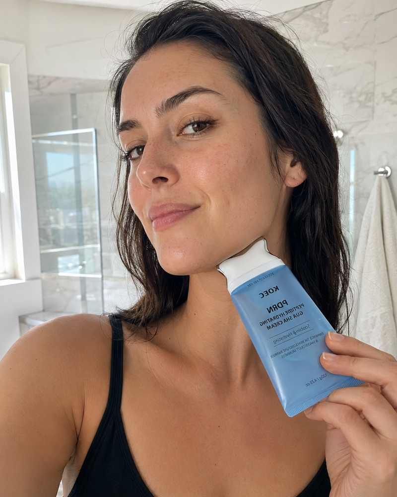 Gua Sha Anwendung für frische, strahlende Haut